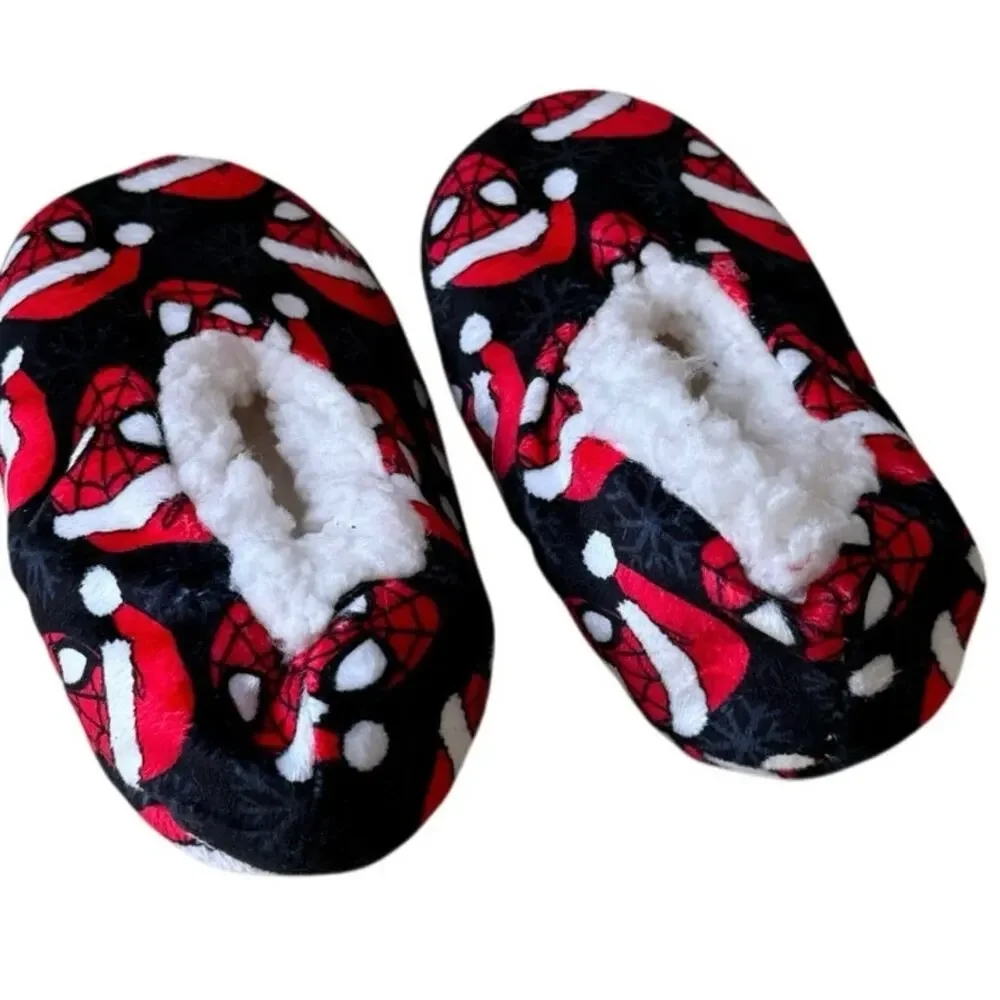 Marvel Spider-Man Santa Claus Slipper Socks - Christmas Edition - Size 6 (NWOT)